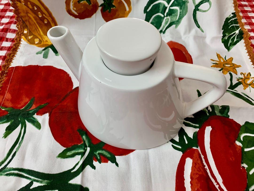 IKEA Teapot 15199 White Ceramic Contemporary Modern Swedish Design
