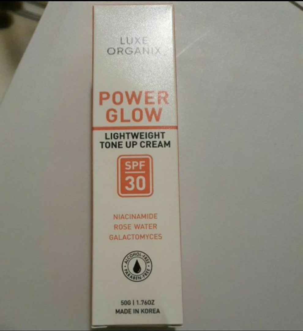 luxe organix power glow tone up cream