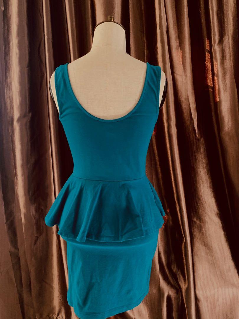 Mermaid Peplum Dress, Women's Fashion, Muslimah Fashion, Dresses on ...