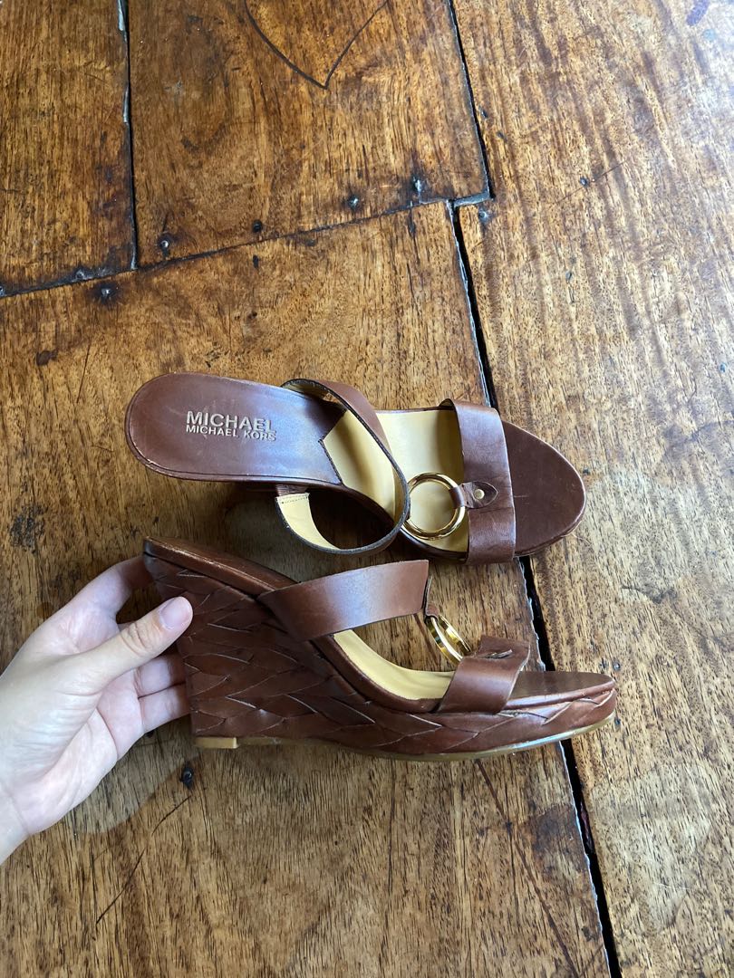 Michael kors elena wedge cheap