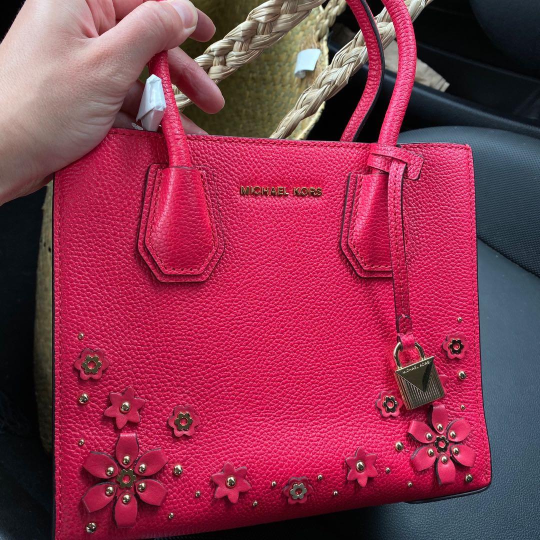 Michael Kors Mercer Floral Embellished Tote Women s Fashion Bags
