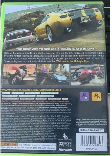 Midnight club la backwards compatible shop xbox one