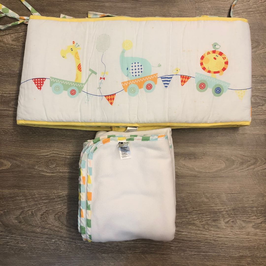 Mothercare Cot Bumper and Blanket, Babies & Kids, Baby Nursery & Kids
