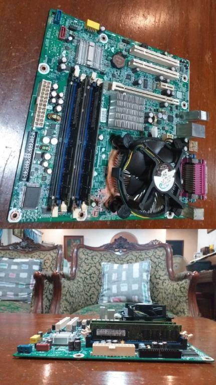 Lot PC Bureau : Carte Mère + Intel E2180 + 10Go RAM + HDD 320Go – Windows 10 OK