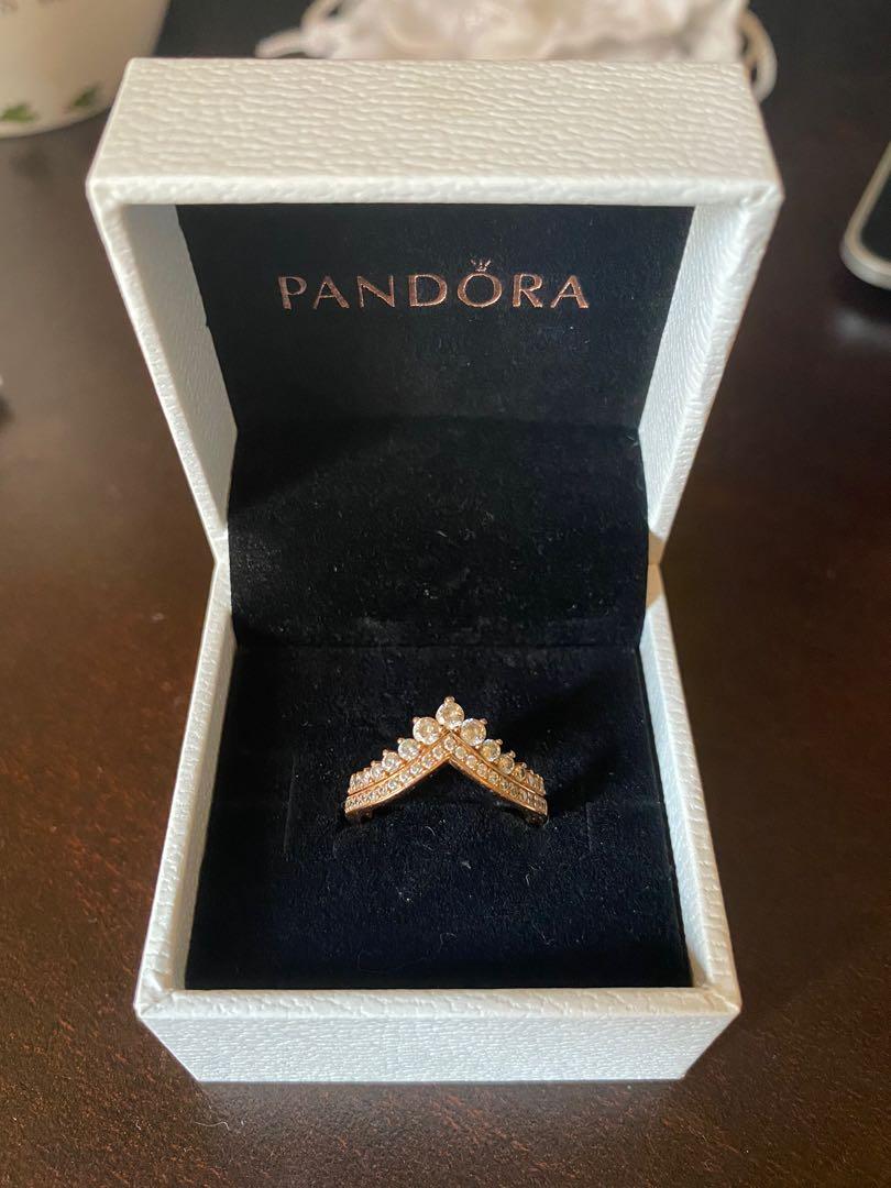 Princess wishbone ring pandora top