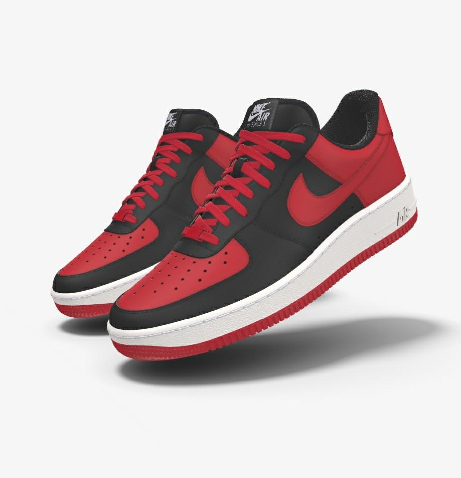 Jordan air top force 1 bred