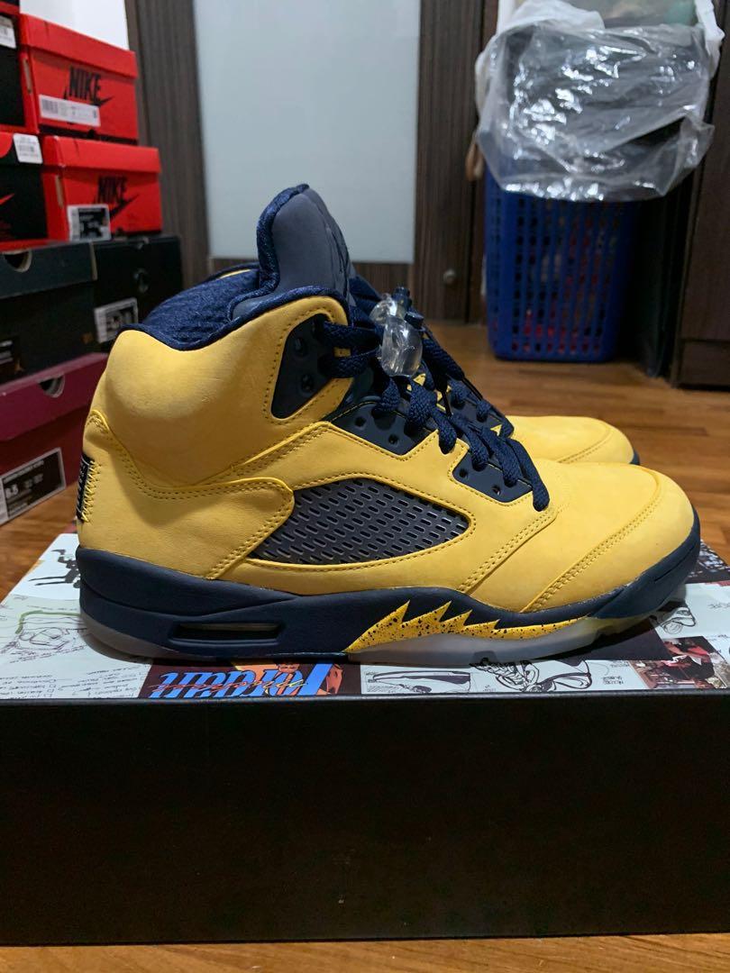 jordan retro 5 michigan