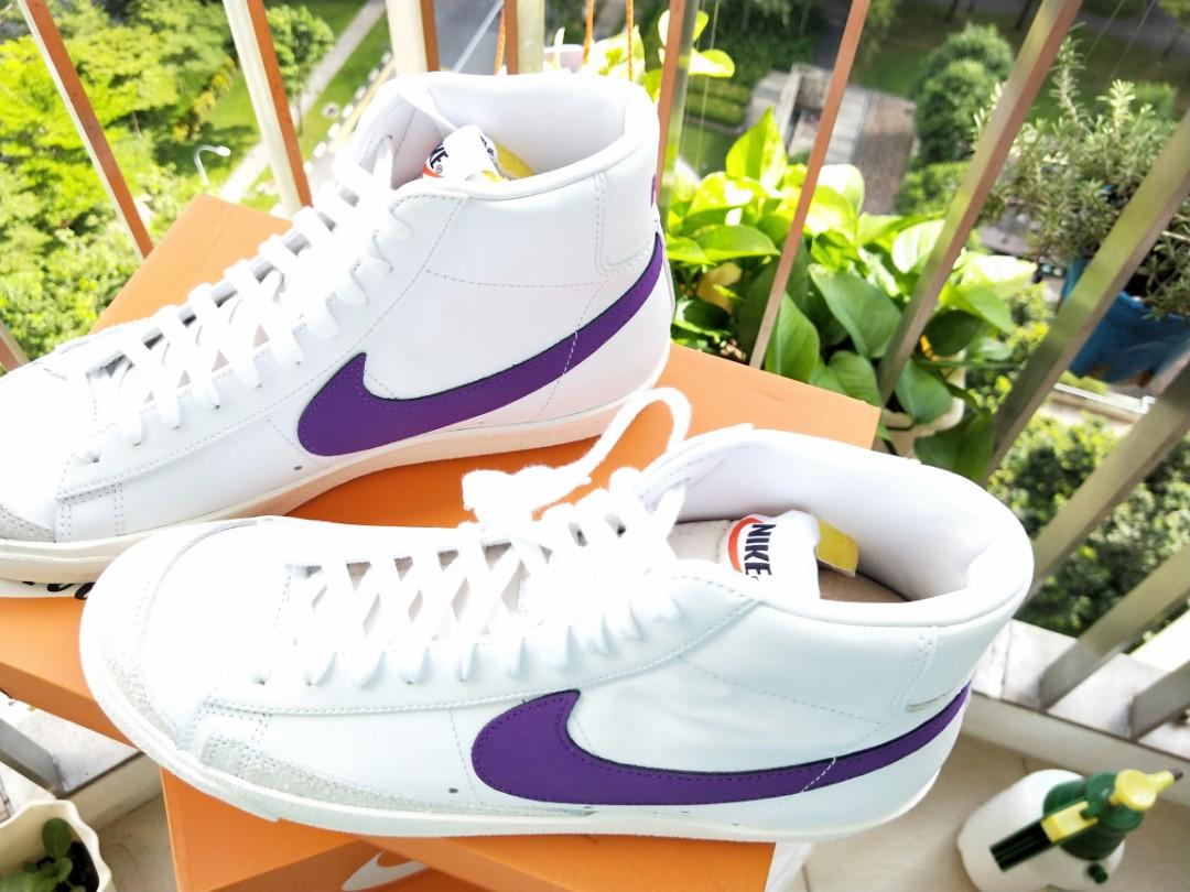Nike Blazer Mid 77 Vintage VNTG Voltage Violet White Purple Sail