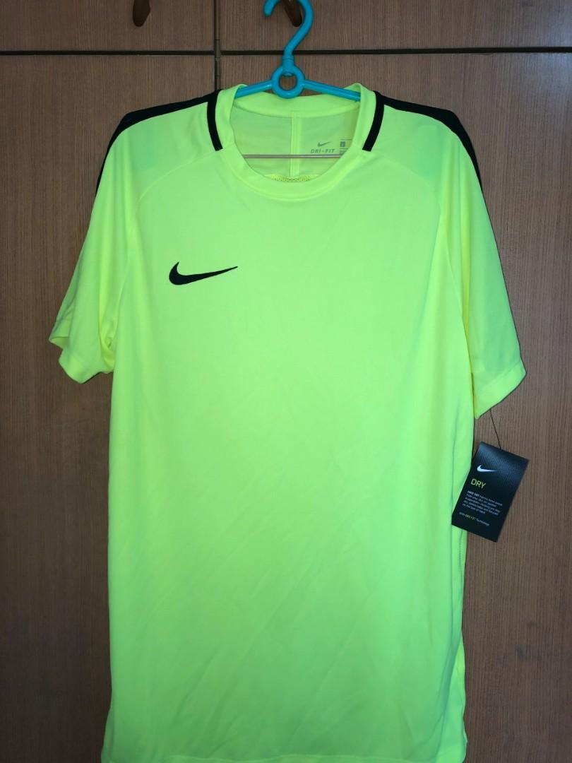 Nike Lime Green Dri-FIT T-Shirt, Sports 