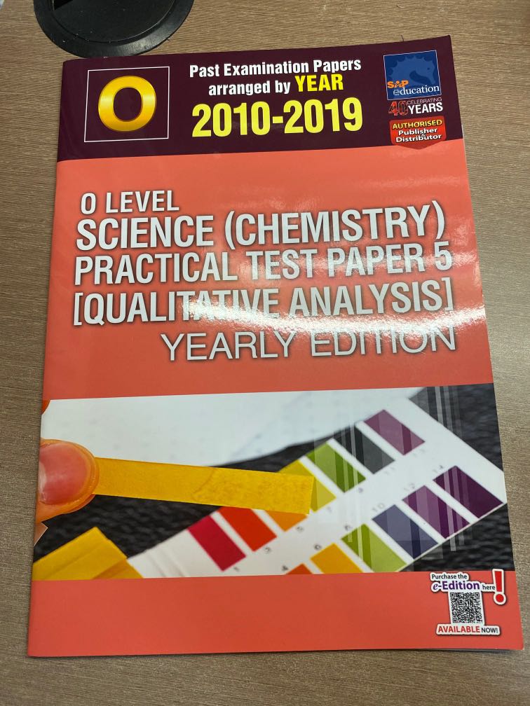 O Level Combined Chemistry Practical TYS (Yearly), Hobbies & Toys ...