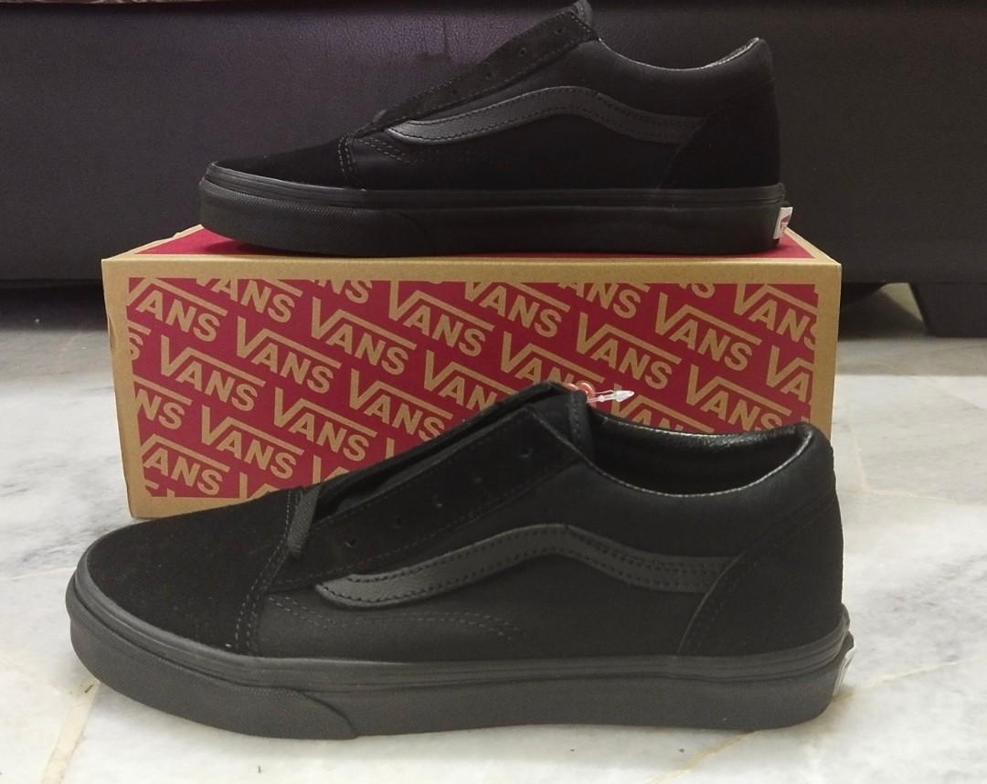All black original cheap vans