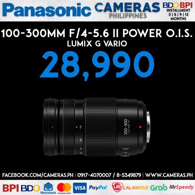 Panasonic Lumix G Vario 100 300mm F 4 5 6 Ii Power O I S Lens Credit Card Installment Cash Cameras Philippines Cameras Ph Photography On Carousell