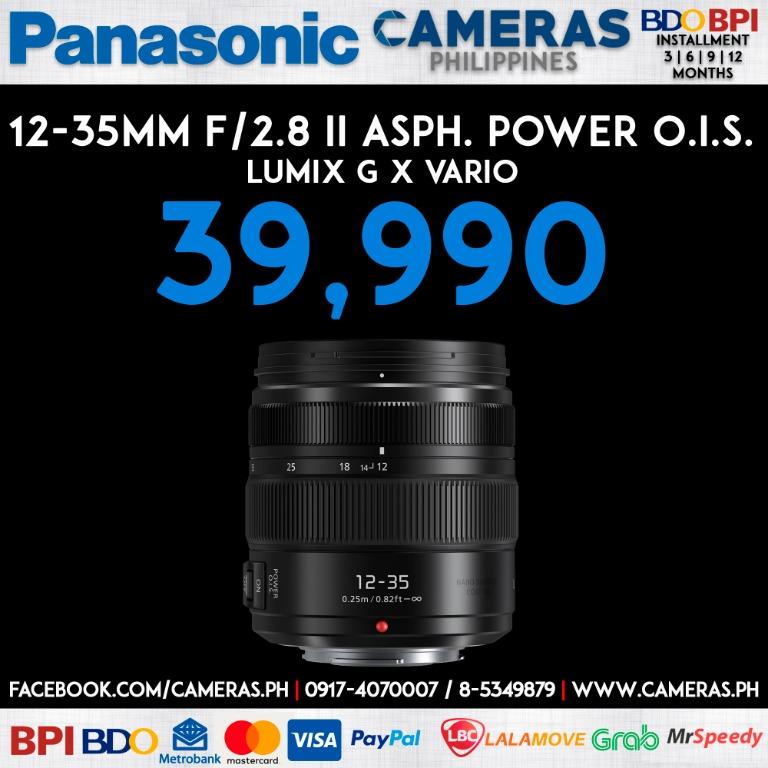 Panasonic Lumix G X Vario 12 35mm F 2 8 Ii Asph Power O I S Lens Credit Card Installment Cash Cameras Philippines Cameras Ph Photography On Carousell