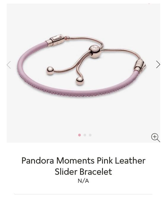 Pandora moments hotsell leather slider bracelet