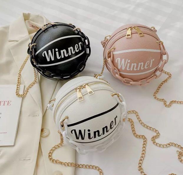 pink basketball backpack