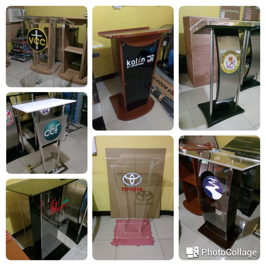 Podium Pulpit lectern Rostrum, Furniture & Home Living, Office