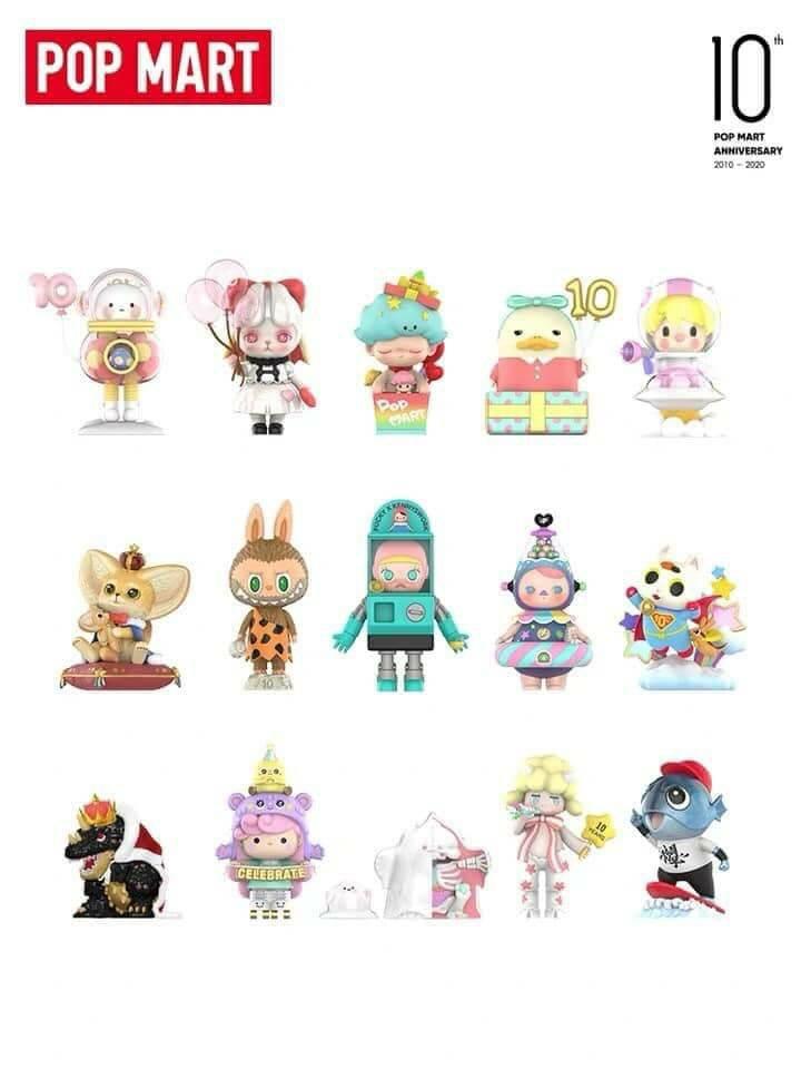 Popmart 10th Anniversary Series/ Molly/Bunny/Dimoo/Pop mart
