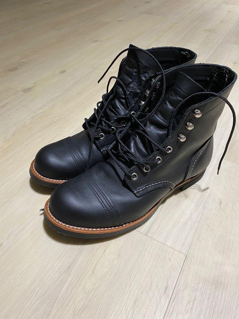 Red Wing Iron Ranger Black Harness UK8 Men s Fashion Footwear