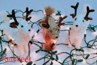 Reindeer Abaca Christmas Decor