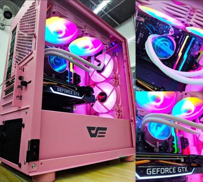 Ryzen 5 3600 Gaming System Unit Pink Edition Computers Tech Parts Accessories Computer Parts On Carousell