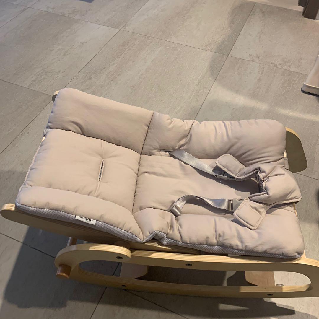 sagepole baby wood rocker