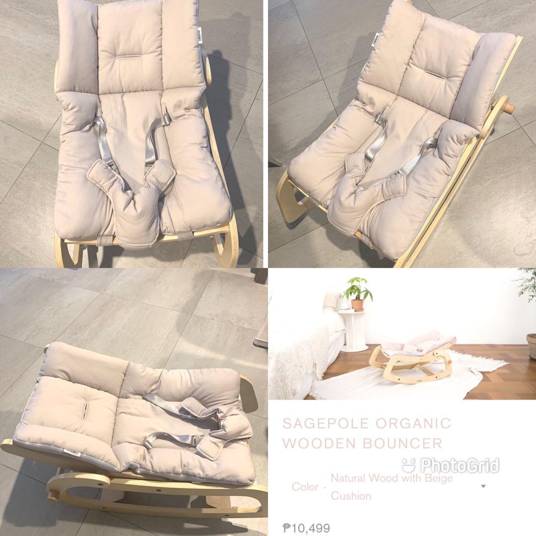 sagepole baby wood rocker