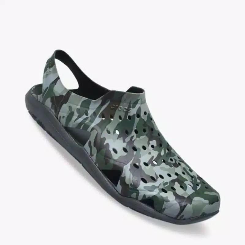 Sandal Pria Crocs Men Swiftwater Camo Wave Original dsn resmi