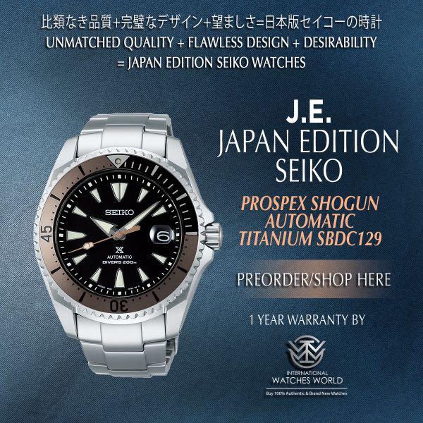 SEIKO JAPAN EDITION PROPSEX SHOGUN TITANIUM AUTOMATIC SBDC129 BRACELET,  Mobile Phones & Gadgets, Wearables & Smart Watches on Carousell