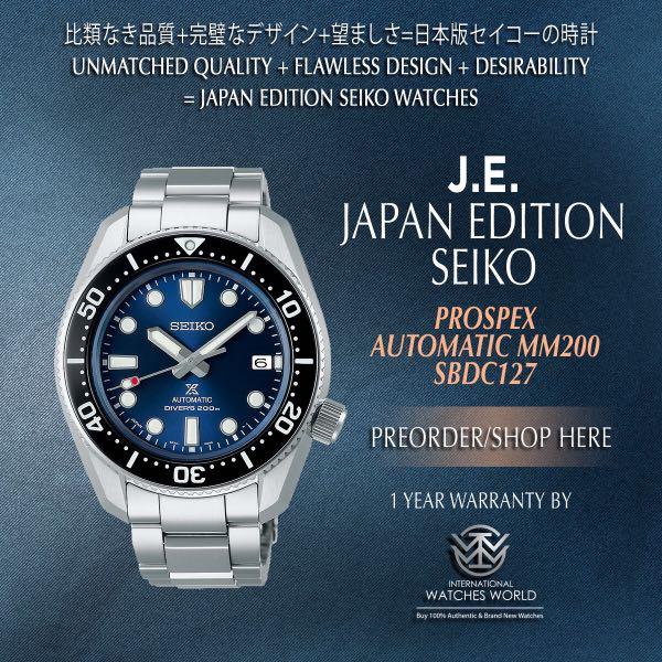 SEIKO JAPAN EDITION PROSPEX AUTOMATIC MM200 SBDC127 BLUE DIAL, Men's  Fashion, Watches & Accessories, Watches on Carousell