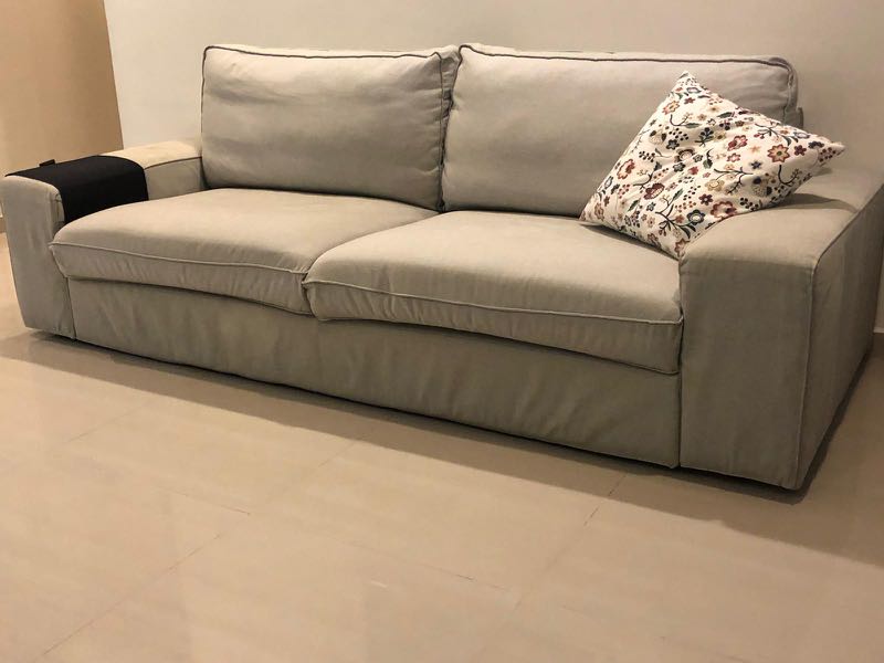 Sofa for sale Used Ikea Kivik 3 seater, Furniture & Home Living