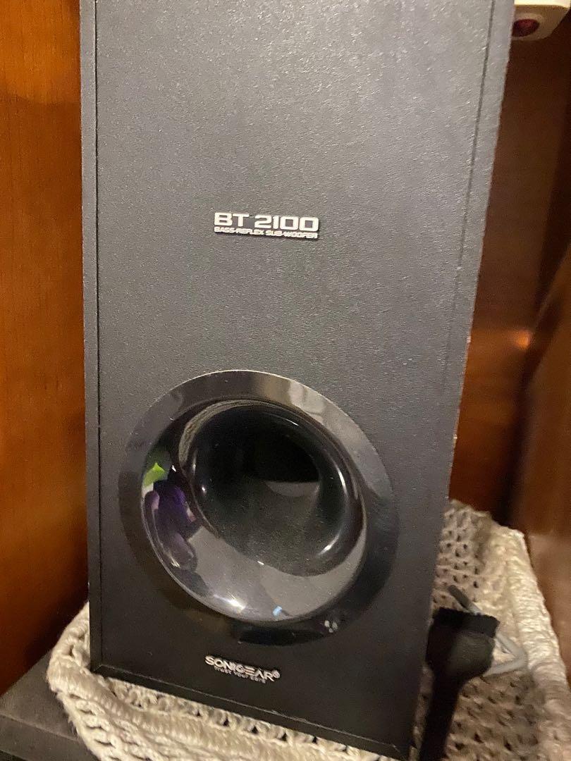 SonicGear BT2100 Sound Bar Subwoofer for TV with Wireless Remote