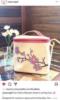 SoYoung So Young Large Insulated Cooler Bag Cherry Blossom for Food / Breastfeeding / Breastpump / Vaccines