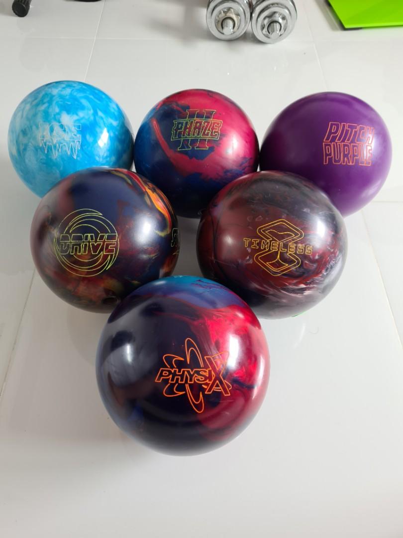 STORM 2HAND DRILL BOWLING BALL, Sports Equipment, Sports & Games