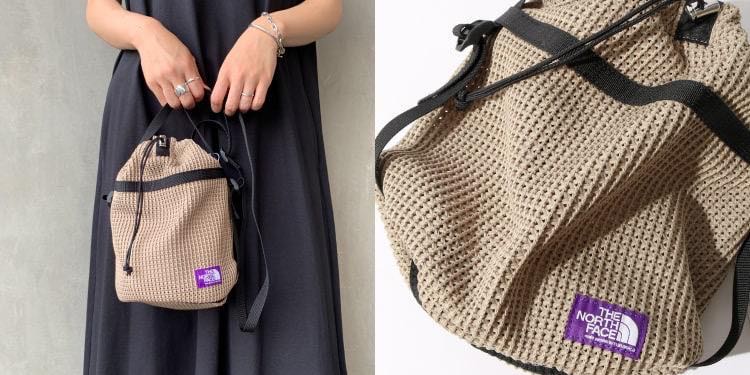 The north face purple label mesh bucket shoulder bag outlet