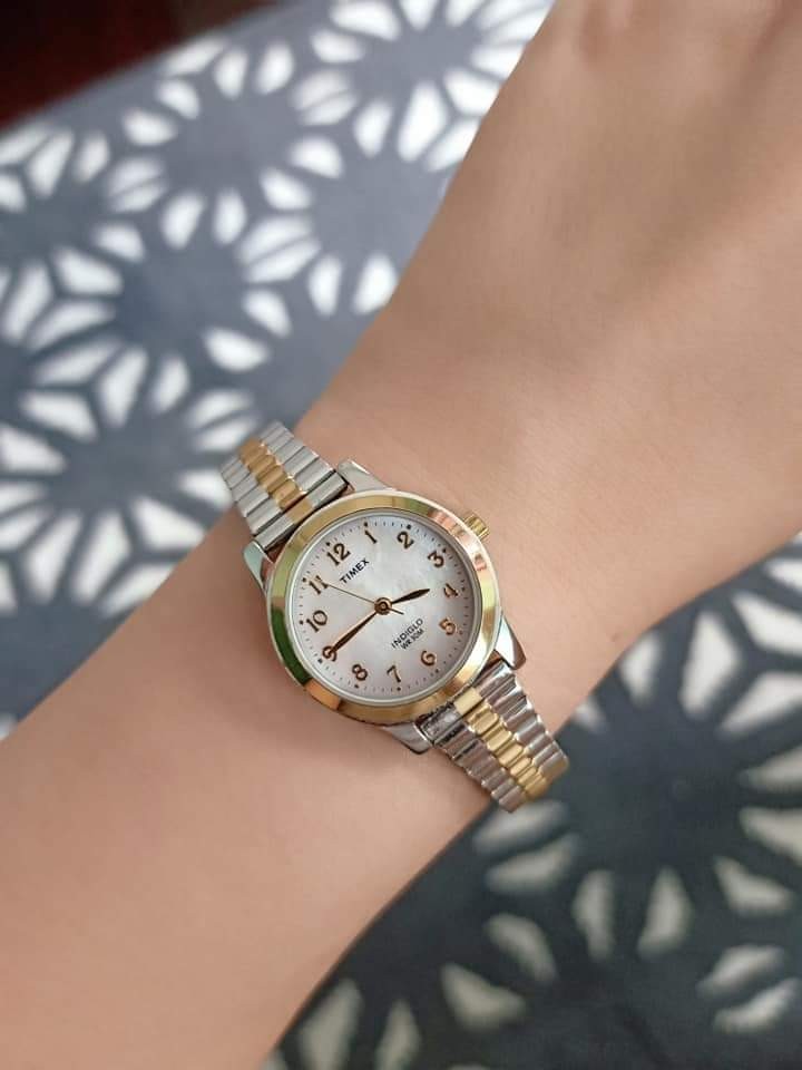 Timex two tone women's watch outlet