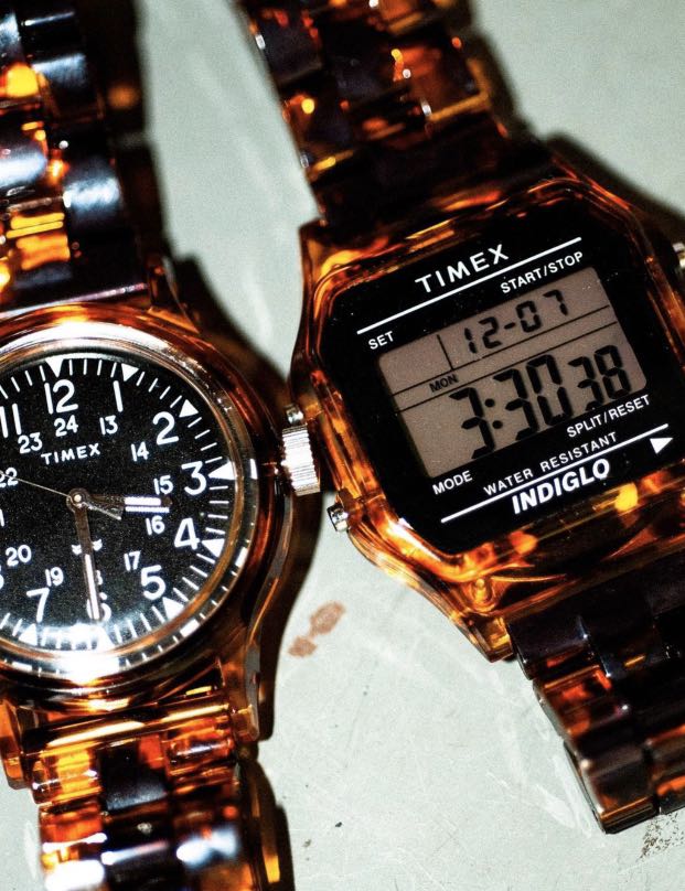 Timex x Beams Tortoise Shell Watch Men s Fashion Watches