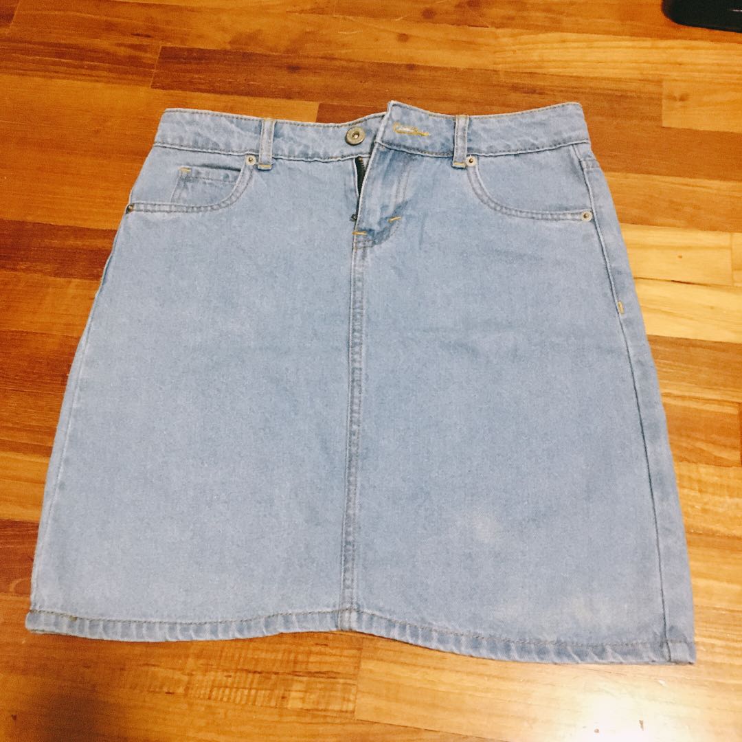topshop jeans skirt