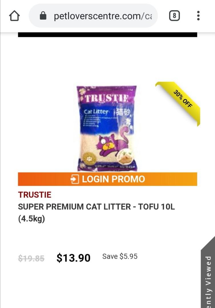 Trustie Cat tofu litter 10L, Pet Supplies, Homes & Other Pet