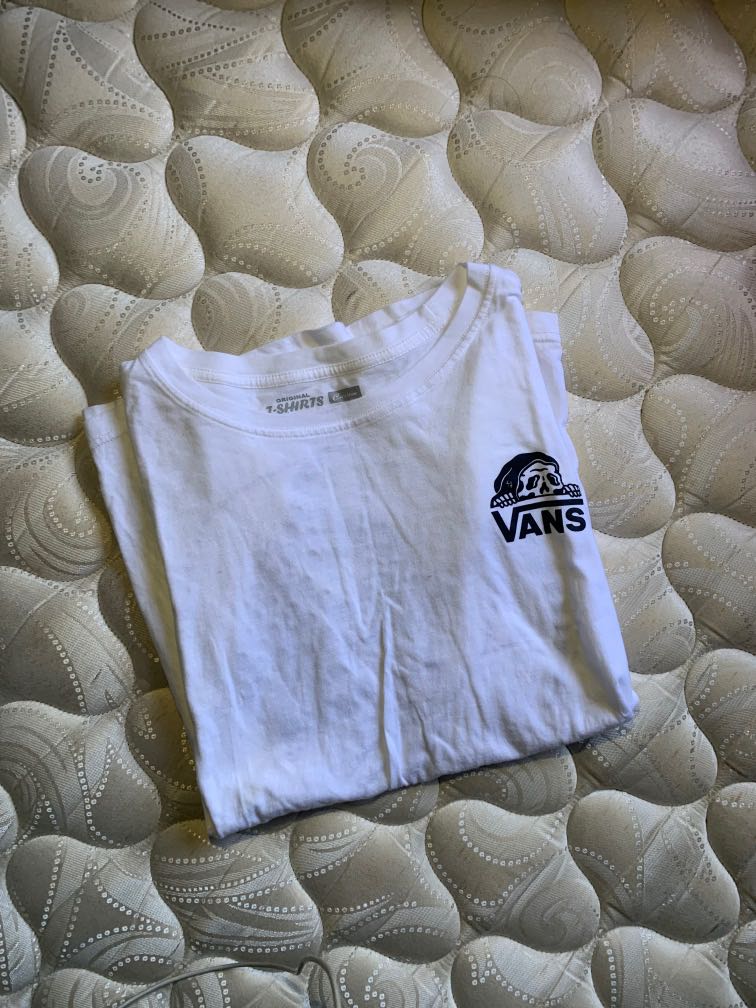 Vans White Grim Reaper Graphic T Shirt 