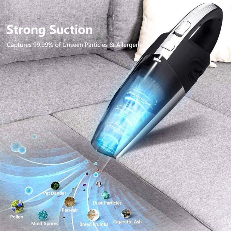 YN 45 RUNDONG R6053 Car Vacuum Cleaner 120W Wet and Dry Dual Use Portable Vacuum Cleaner, TV