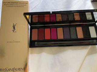 YSL 10 color lip and eye palette