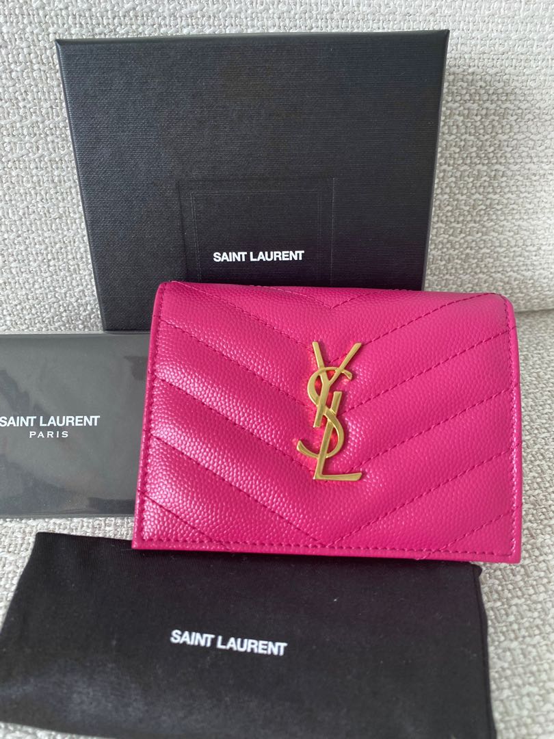 🎉Host Pick🎉 Authentic YSL Pink Leather Wallet