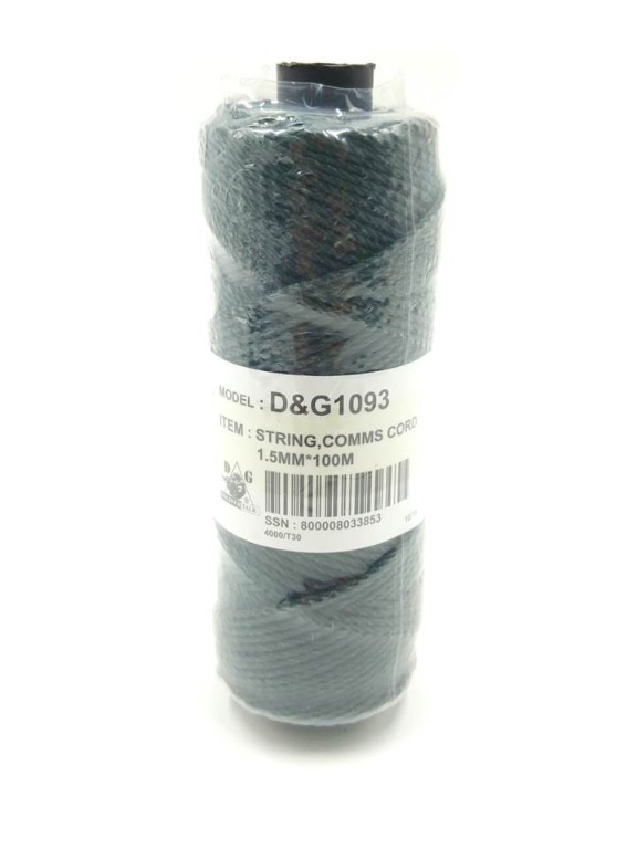 Black String (Roll) 100m or 200m SoldierTalk (Military Products