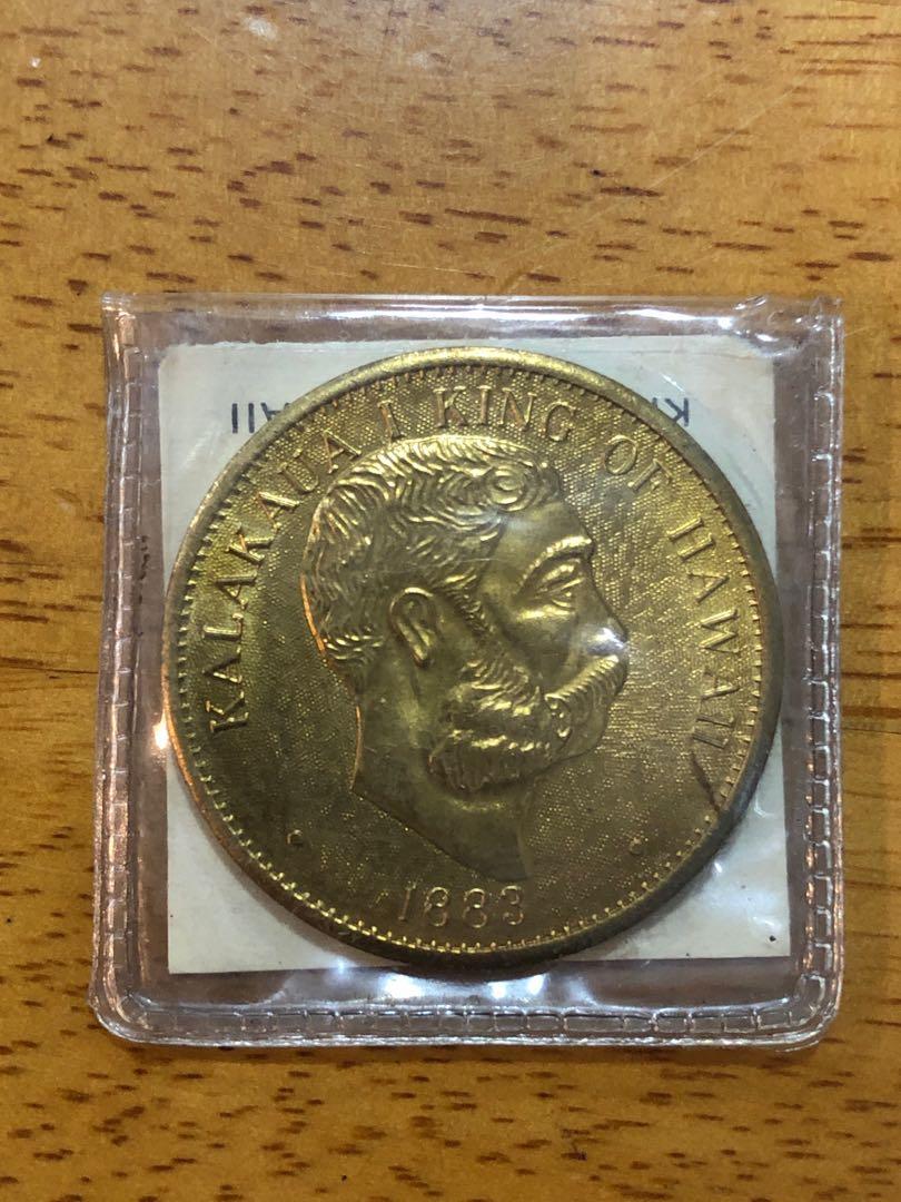 ○☆／NGC／XF-DETAILS／ハワイ 10 セント銀貨／カラカウア