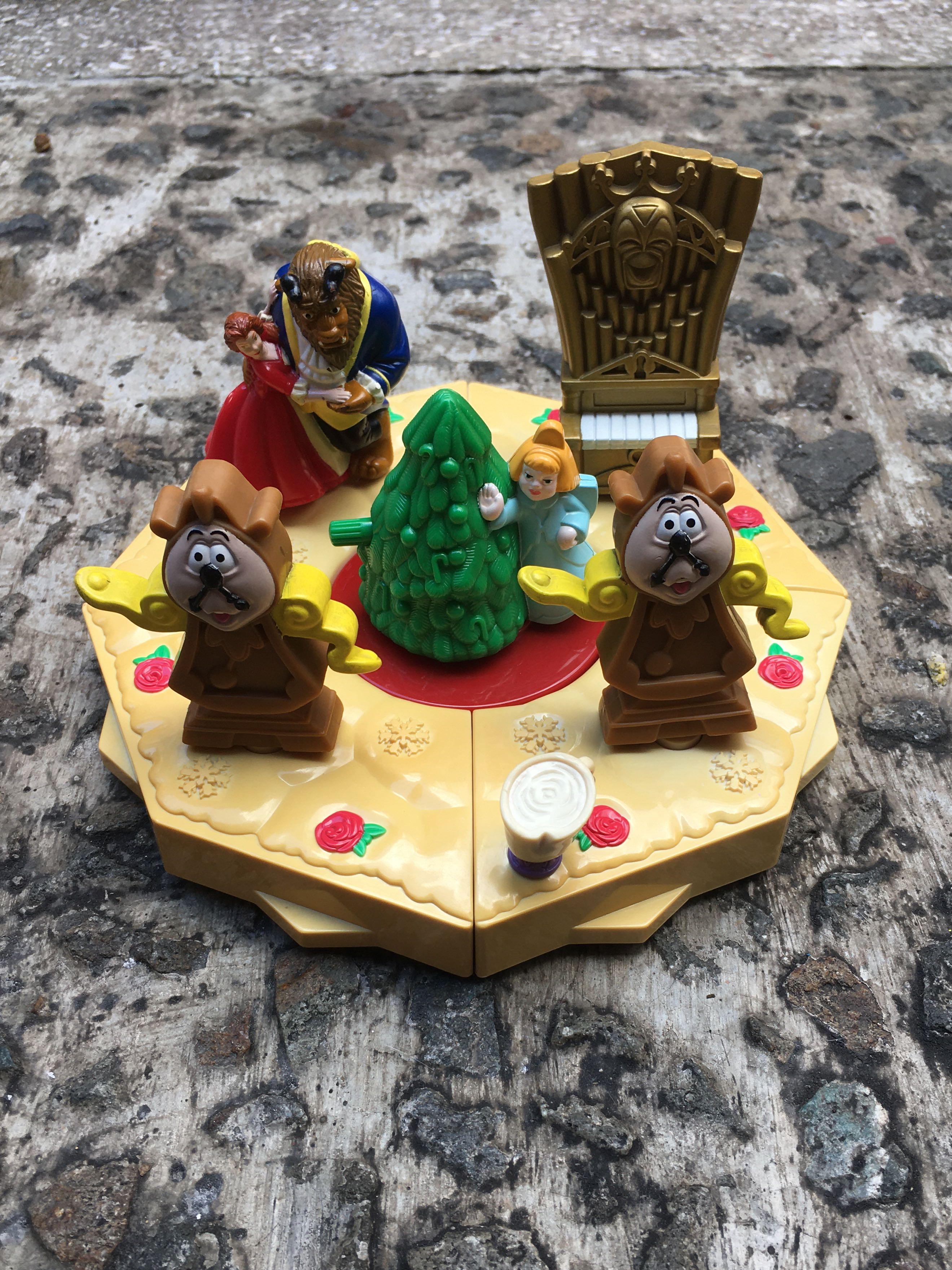 Fast Food Cereal Sweet Toys Toys Games Mcdonalds Macdonalds Happy Meal Box Disney Beauty And The Beast Enchanted Xmas