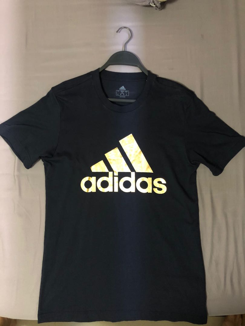gold adidas shirt
