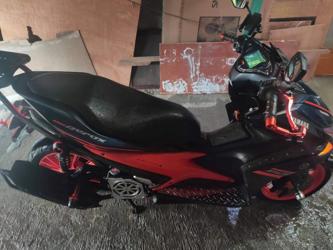 Aerox S 2018, Blue / Orange keyless, Motorbikes, Motorbikes for Sale on