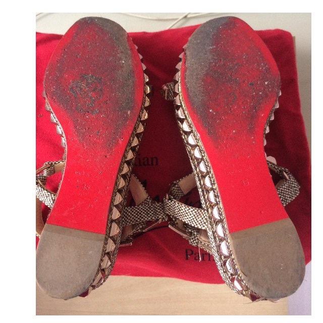 Authentic Christian Louboutin Cataclou 60 Grana Tweed Women s