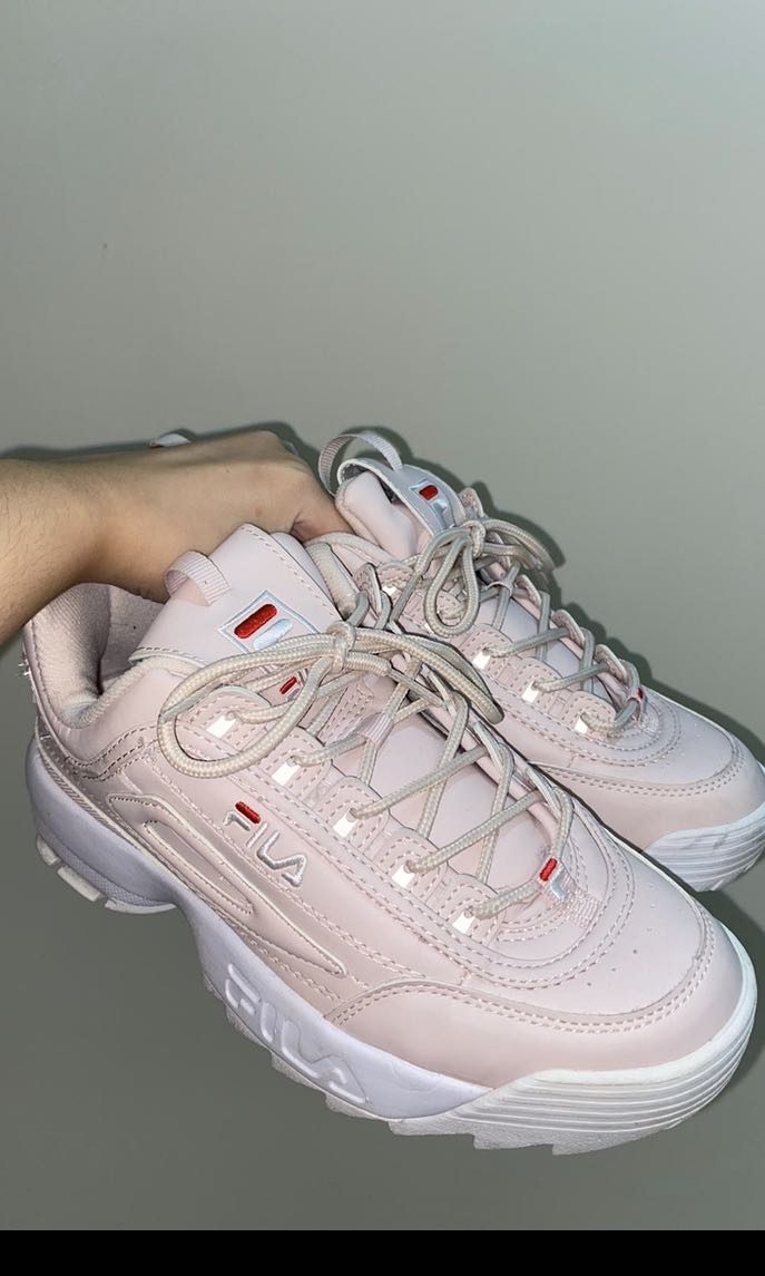 Baby Pink Fila Disruptor 2 Women s Fashion Footwear Sneakers on Carousell