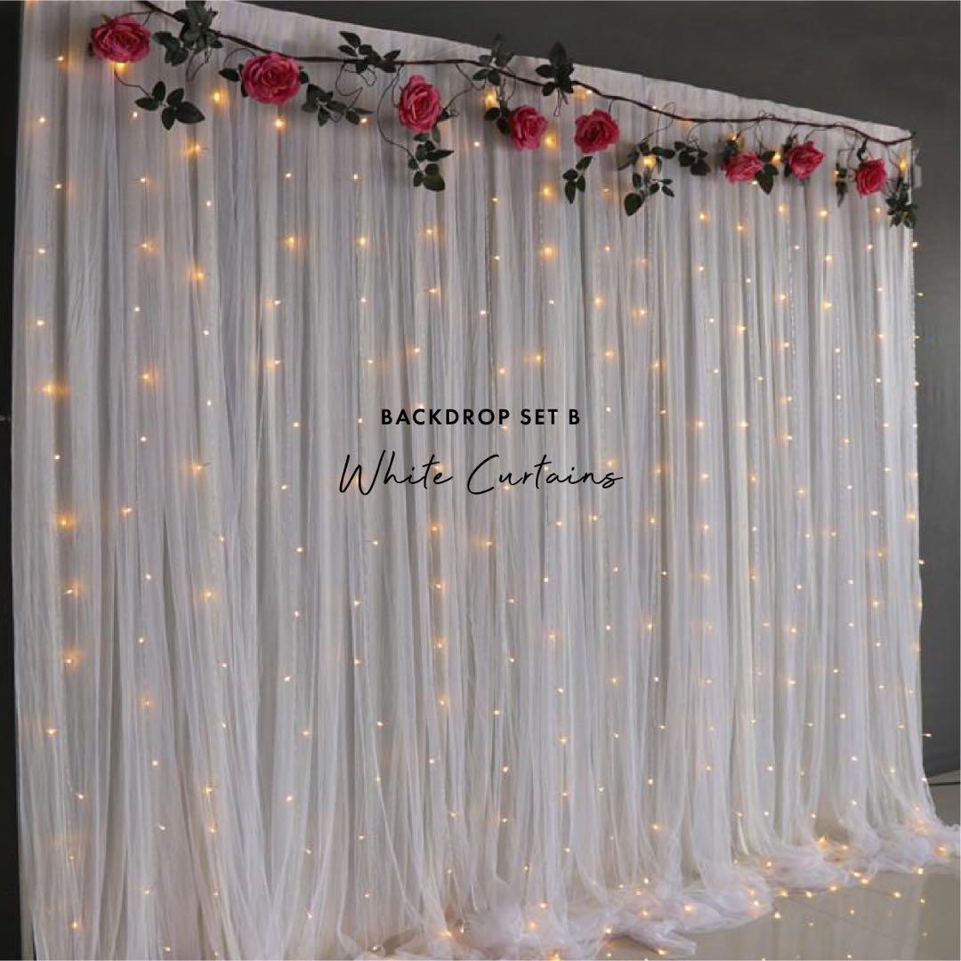 Backdrop Rustic Theme Rental Solemnisation Wedding Birthday, Lifestyle ...
